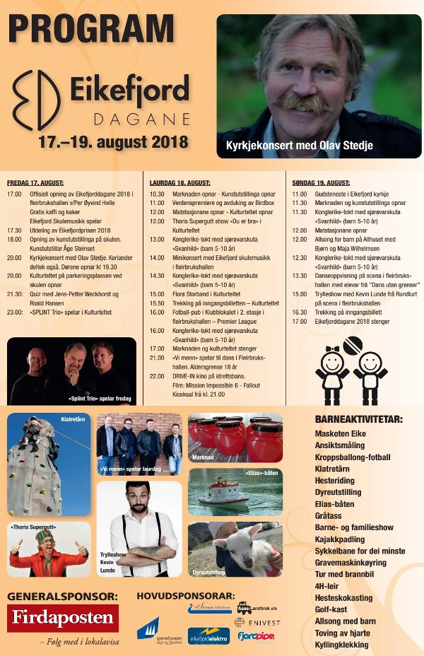 2018 program eikefjorddagane