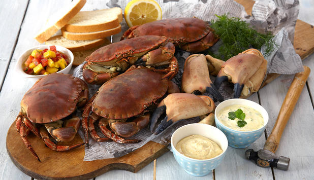 Tilbered deilig krabbe large